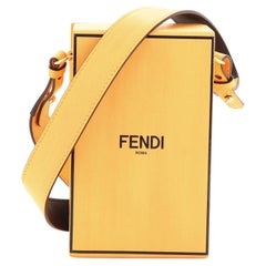 Fendi Vertical Box Crossbody Bag Leather