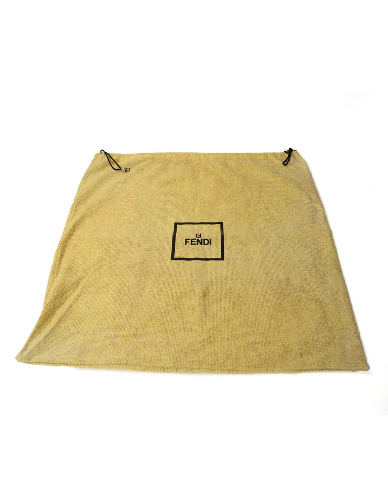 Fendi Brown Vinyl Crystal Canvas Mini Monogram Tote Bag Handbag – OPA  Vintage