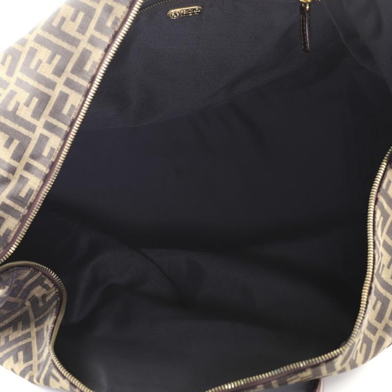 Fendi Vintage Weekender Bag Zucca aus Segeltuch mit Gürtel und Gürtel Groß für Damen oder Herren