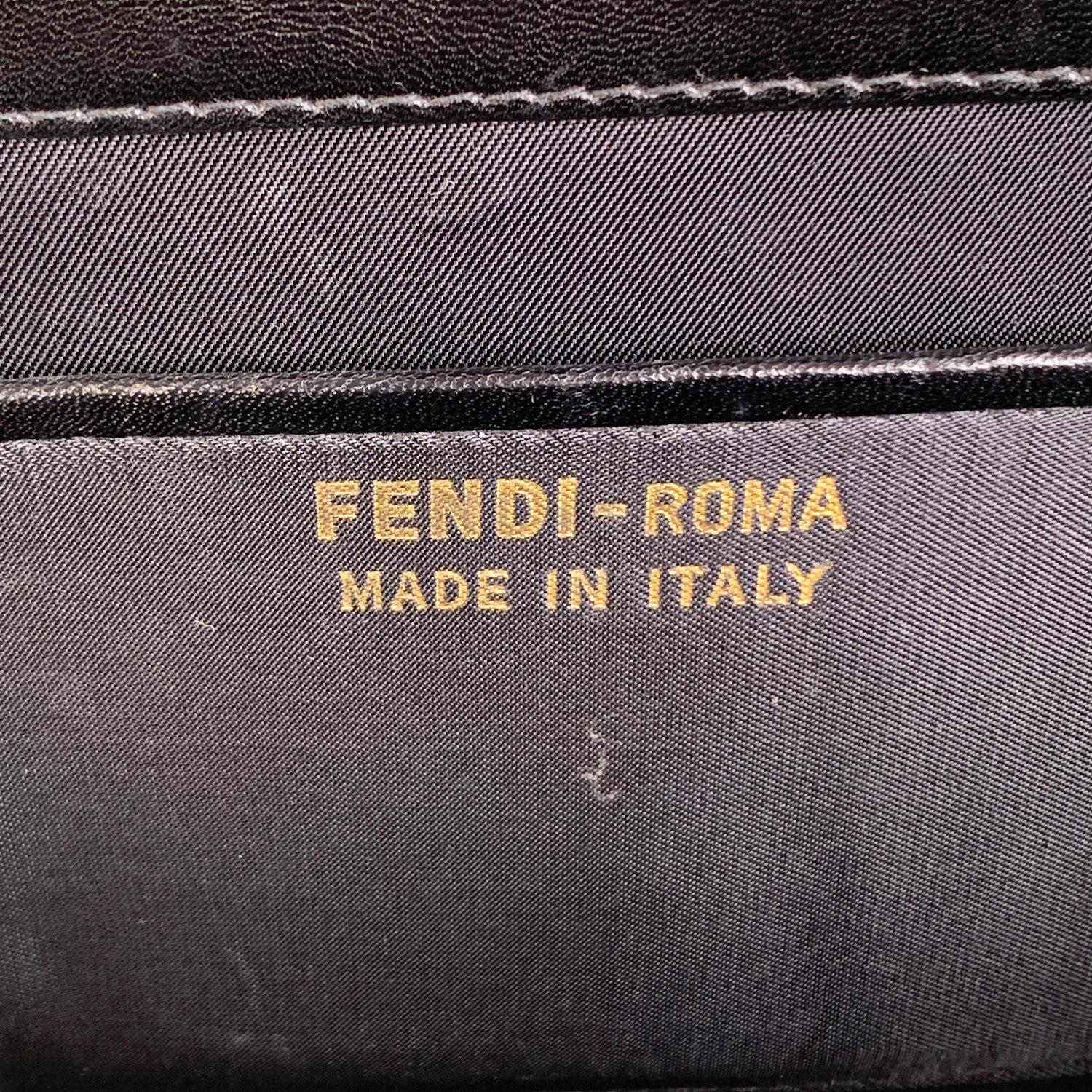 Fendi Vintage Black Lucite and Leather Clutch Shoulder Bag 6