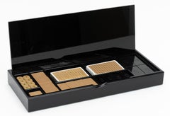 Fendi Vintage Black Lucite Poker Set