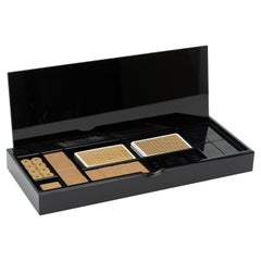 Fendi - Ensemble de poker vintage en lucite noire