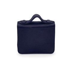 Fendi Vintage Black Satin Minaudiere Mini Micro Evening Bag