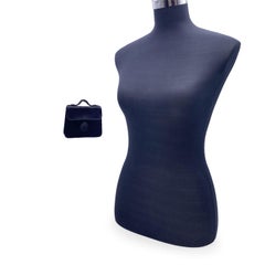 Fendi Vintage Schwarze Mini Minaudiere Abendtasche aus Satin