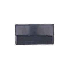 Fendi Vintage Black Zucchino Canvas Continental Wallet Coin Purse