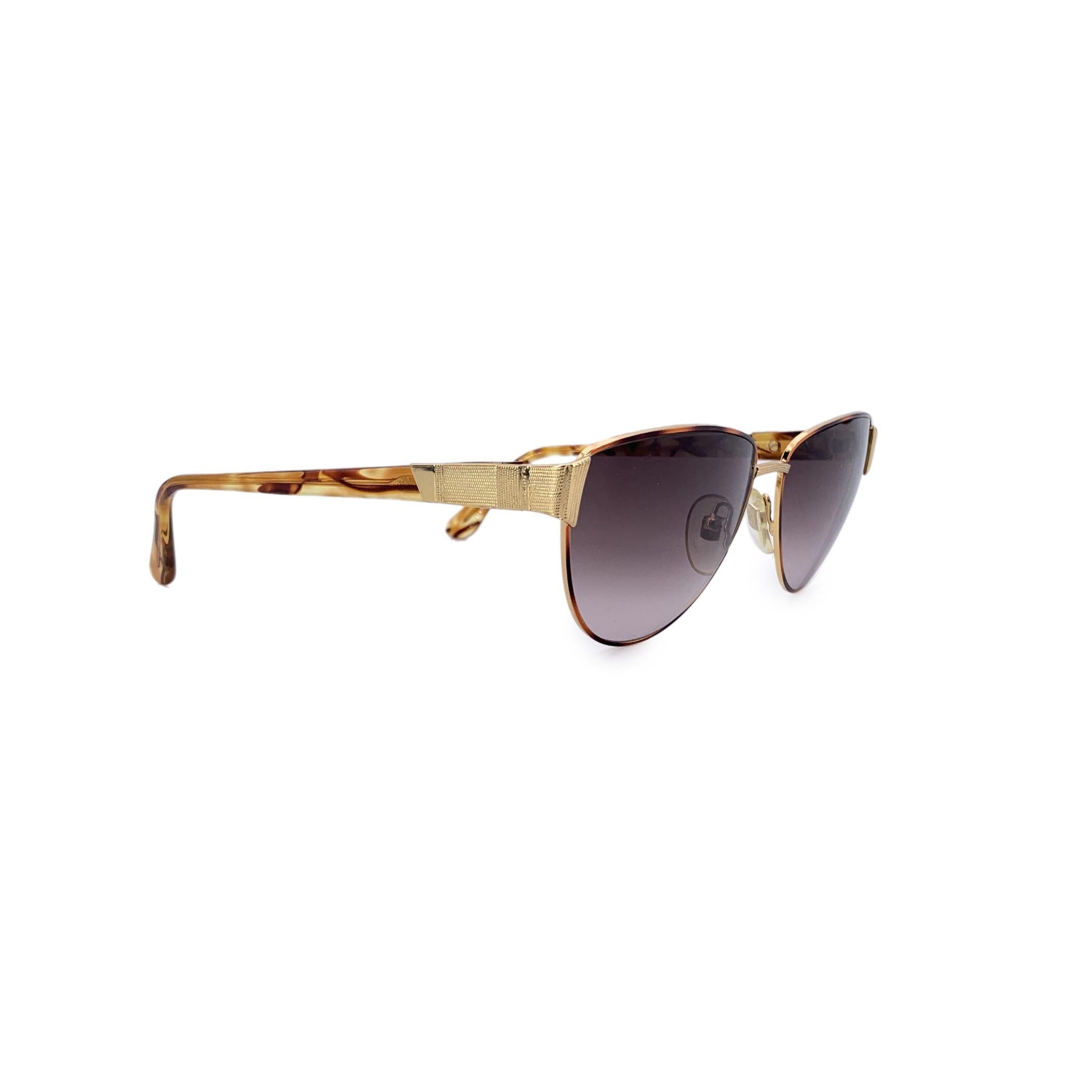 Fendi Vintage Caramel Sunglasses FV 147 59/15 135mm Gris en venta