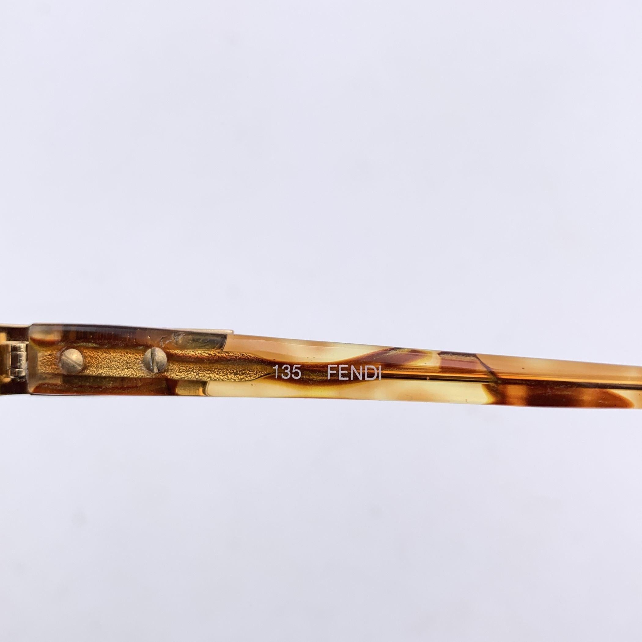 De las mujeres Fendi Vintage Caramel Sunglasses FV 147 59/15 135mm en venta