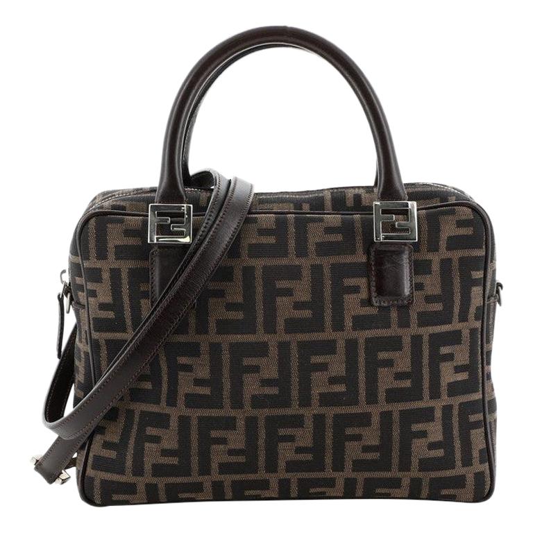 Fendi Vintage Convertible Boston Bag Zucca Canvas Small at 1stdibs