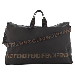 Fendi Vintage Convertible Logo Weekender Nylon Large