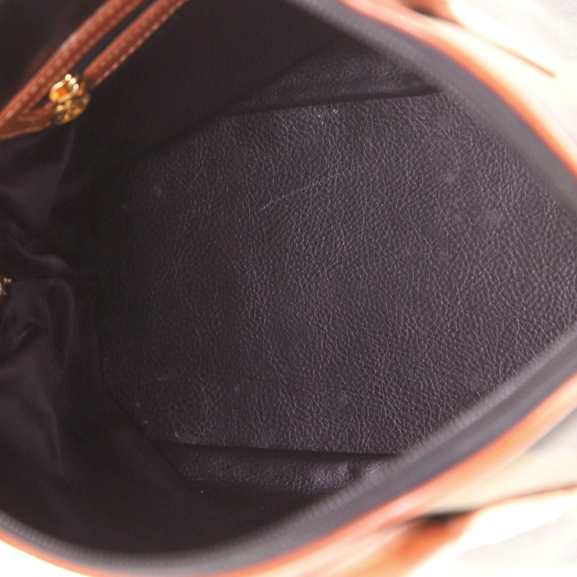 Women's or Men's Fendi Vintage Dome Satchel Pequin Coated Canvas Medium