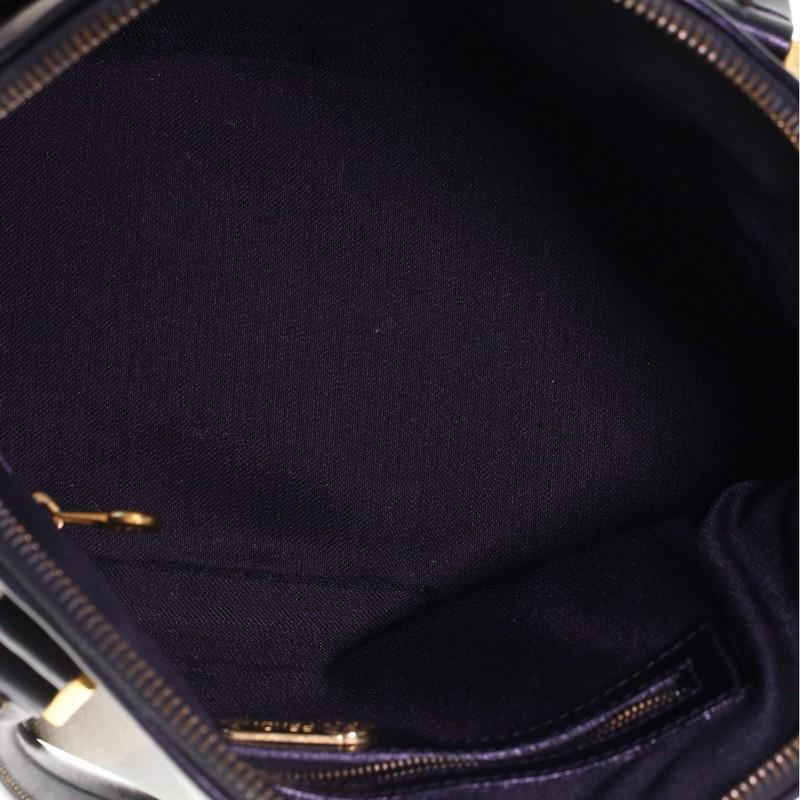Fendi Vintage Dome Satchel Pequin Coated Canvas Medium 1