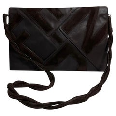 Fendi Vintage 'Fendi' Logo Leather Bag
