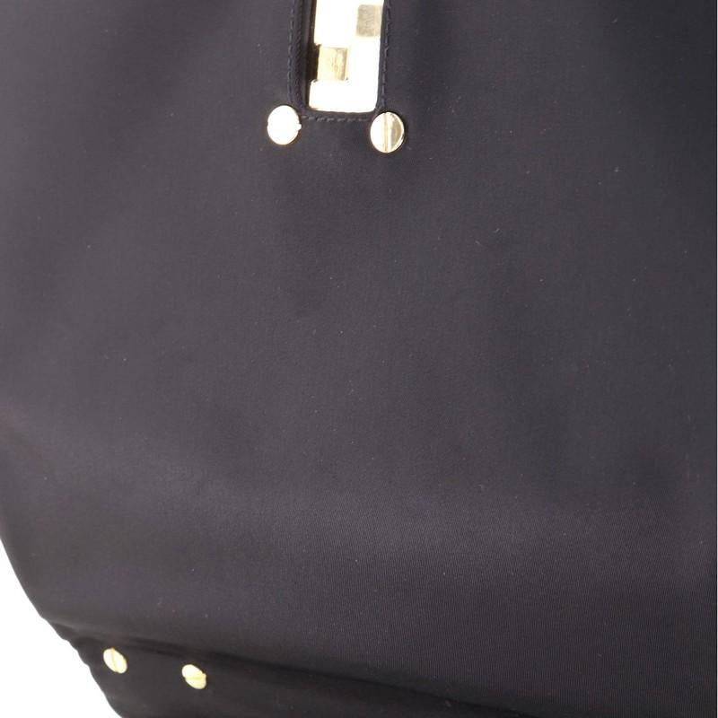 Fendi Vintage FF Flap Shoulder Bag Nylon Medium 1