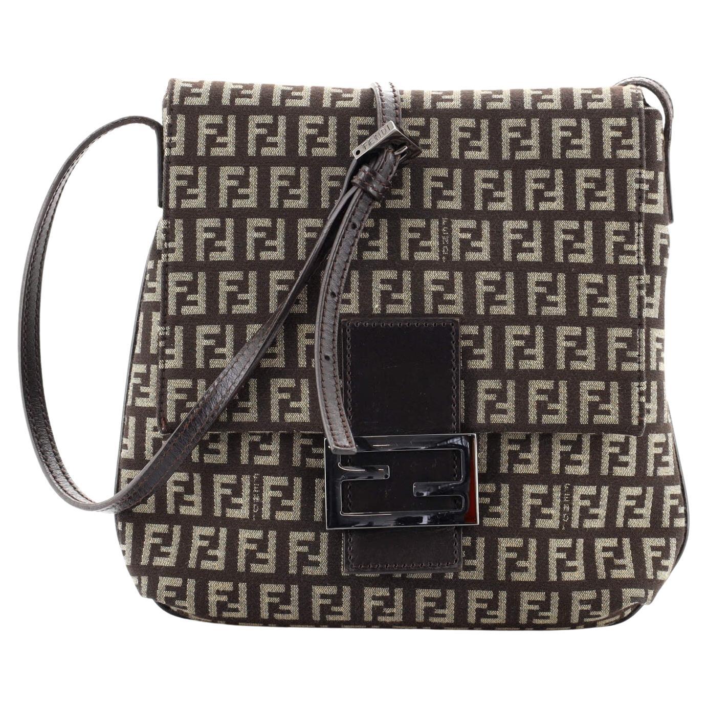 Fendi Vintage Logo Pocket Messenger Bag Nylon Medium at 1stDibs