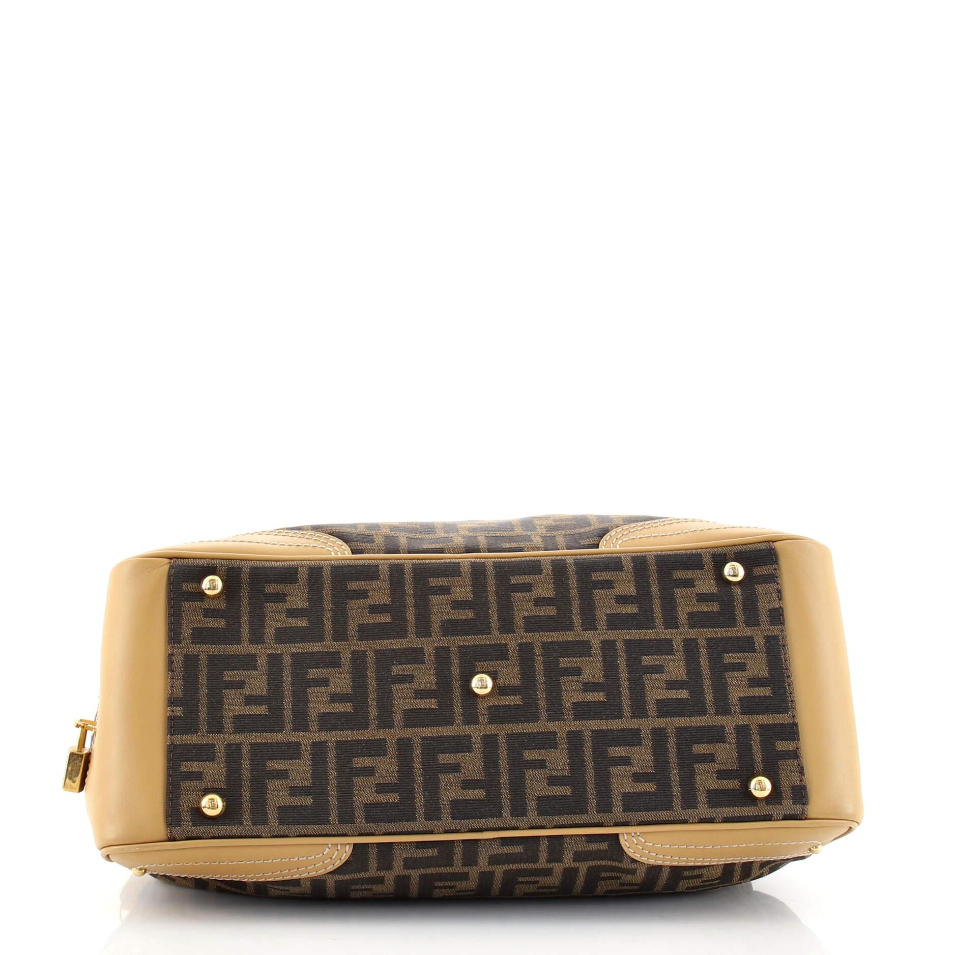 Women's or Men's Fendi Vintage Frame Doctor Bag Zucca Canvas Large