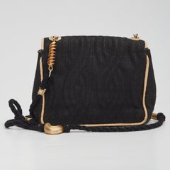 Fendi Vintage Fusili Pasta Black Crossbody Bag