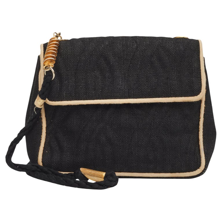 Borsa a tracolla Fendi Vintage Fusili Pasta Nero