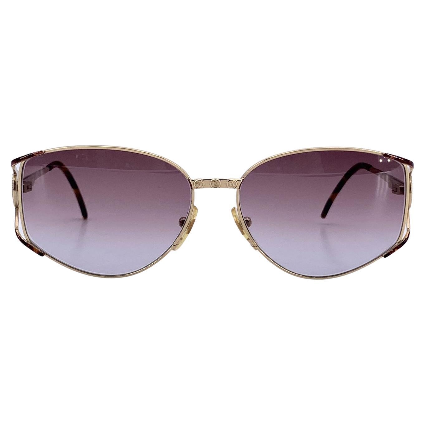 Fendi Vintage Gold Metall-Sonnenbrille FV 239 col. 521 58/15 135mm