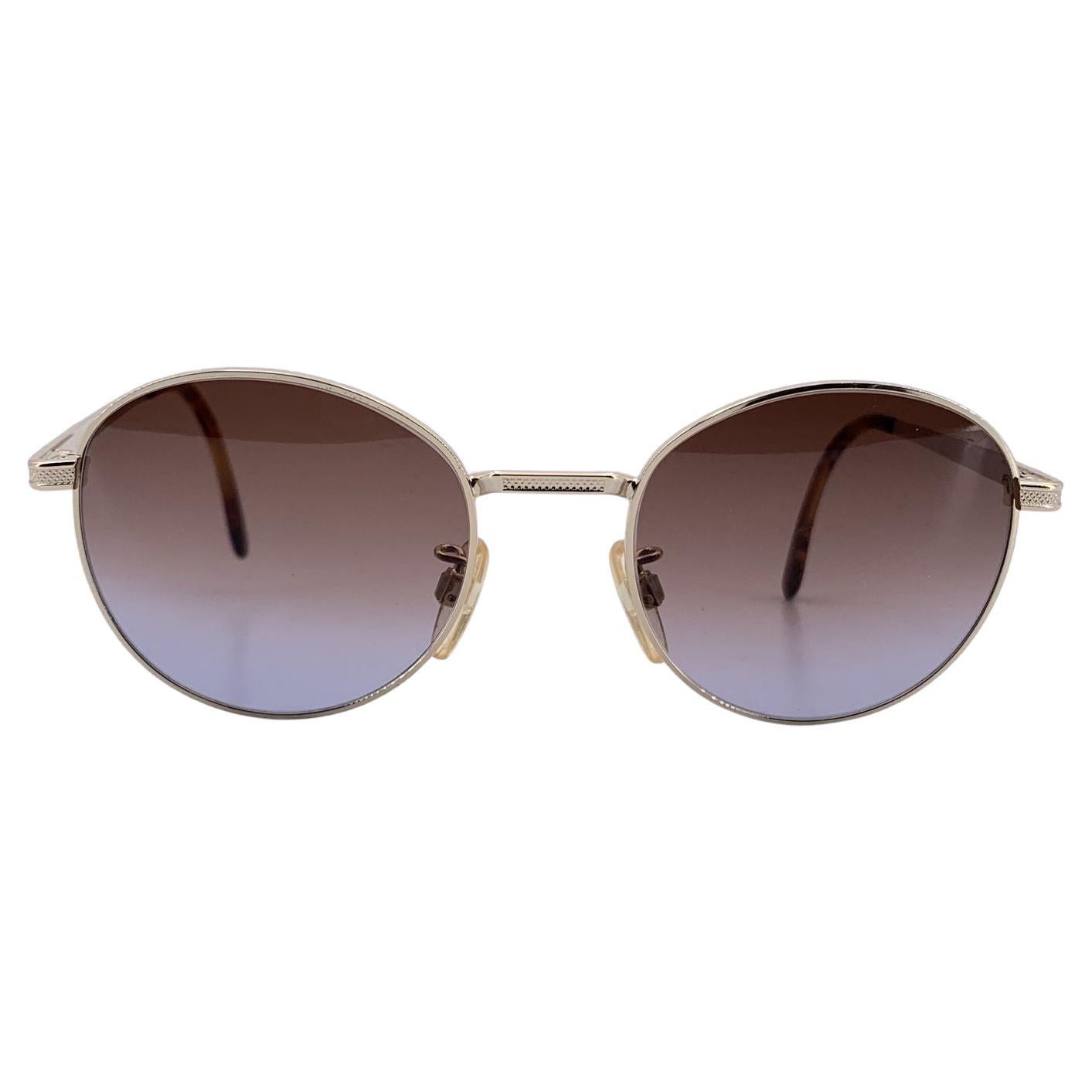 Fendi Vintage Gold Metal Sunglasses VL 7007 51/19 140mm For Sale