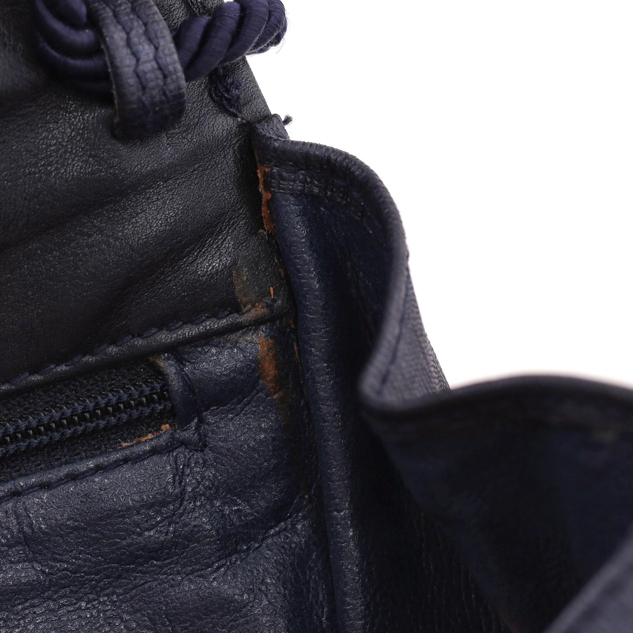 Fendi Vintage Leather Stitch Detail Crossbody/Clutch Bag 5