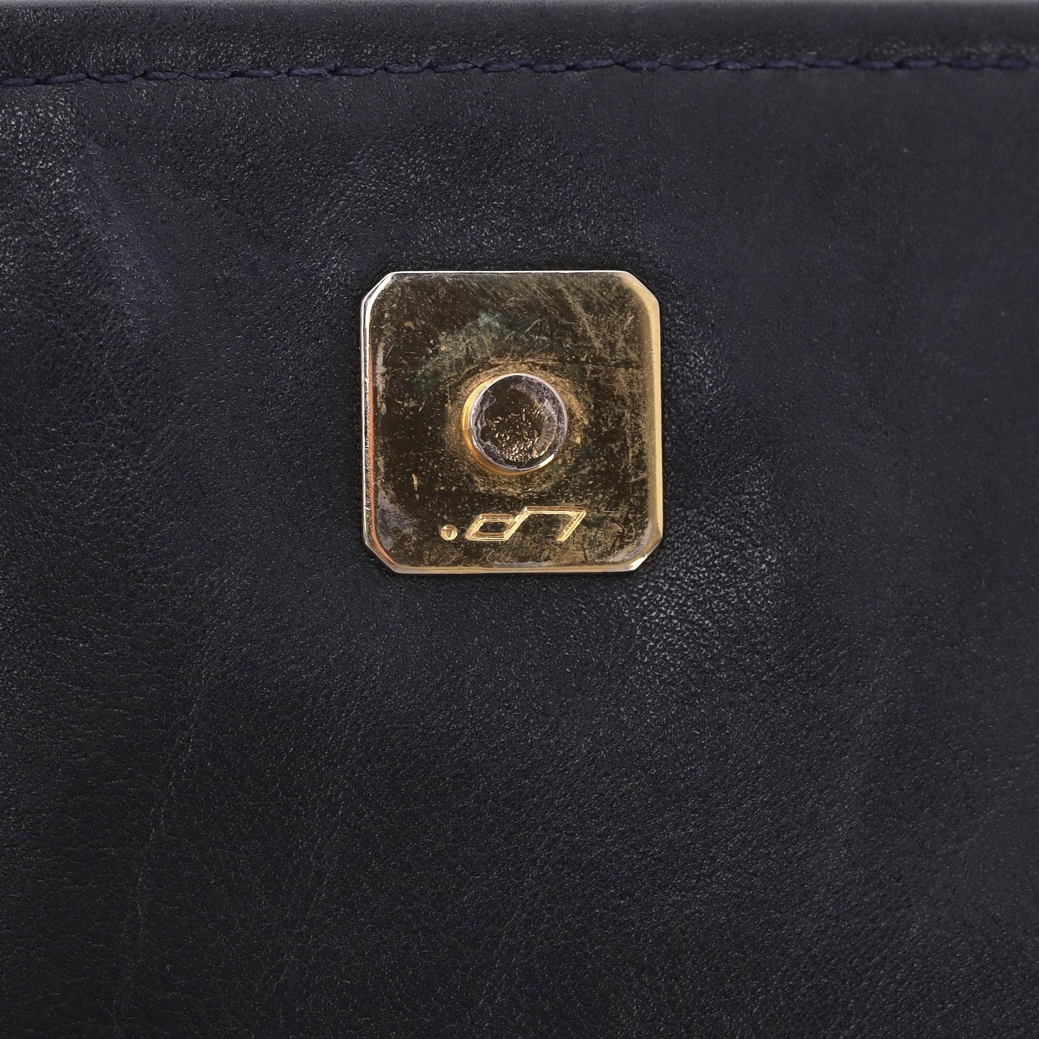 Fendi Vintage Leather Stitch Detail Crossbody/Clutch Bag 8