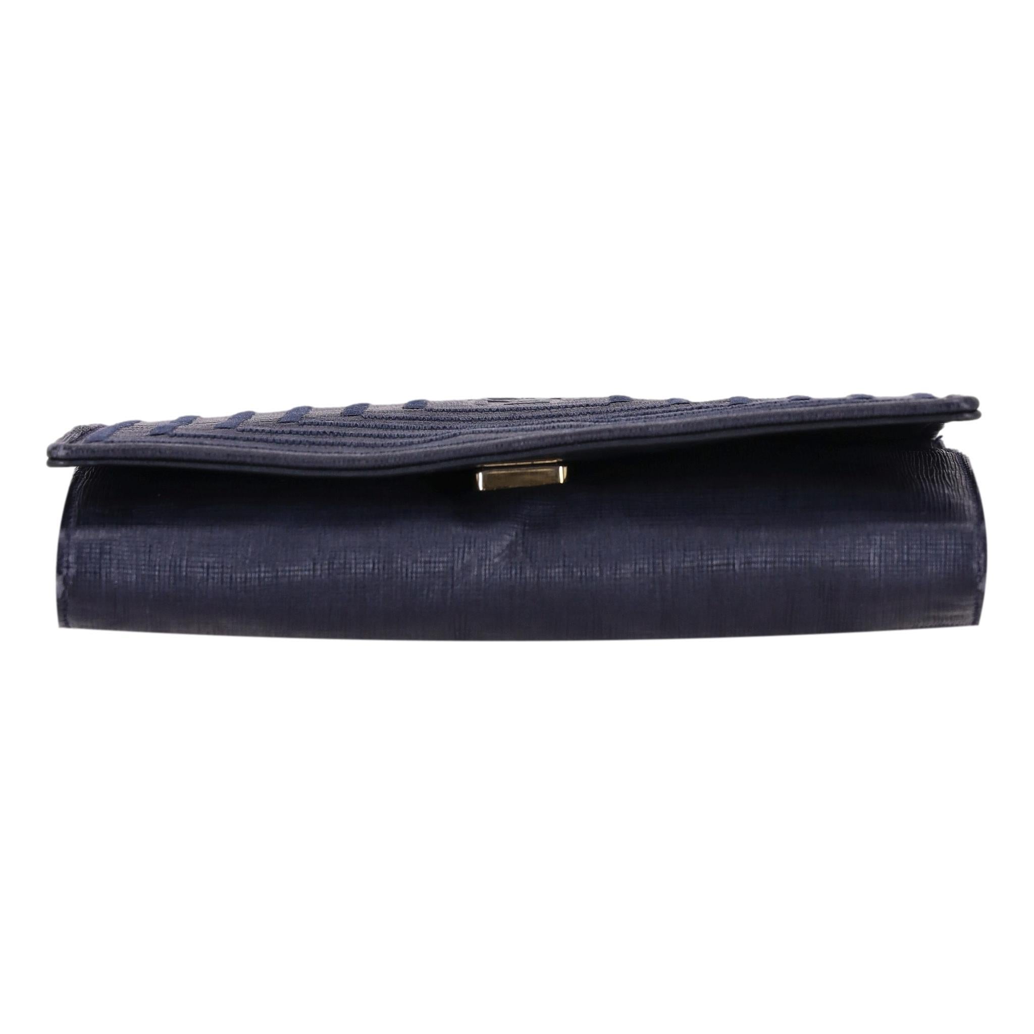 Women's Fendi Vintage Leather Stitch Detail Crossbody/Clutch Bag
