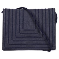 Fendi Vintage Leather Stitch Detail Crossbody/Clutch Bag