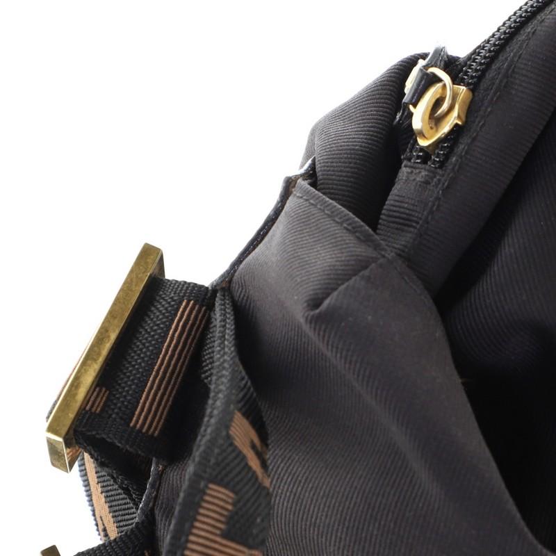 Fendi Vintage Logo Drawstring Backpack Nylon Medium In Good Condition In NY, NY
