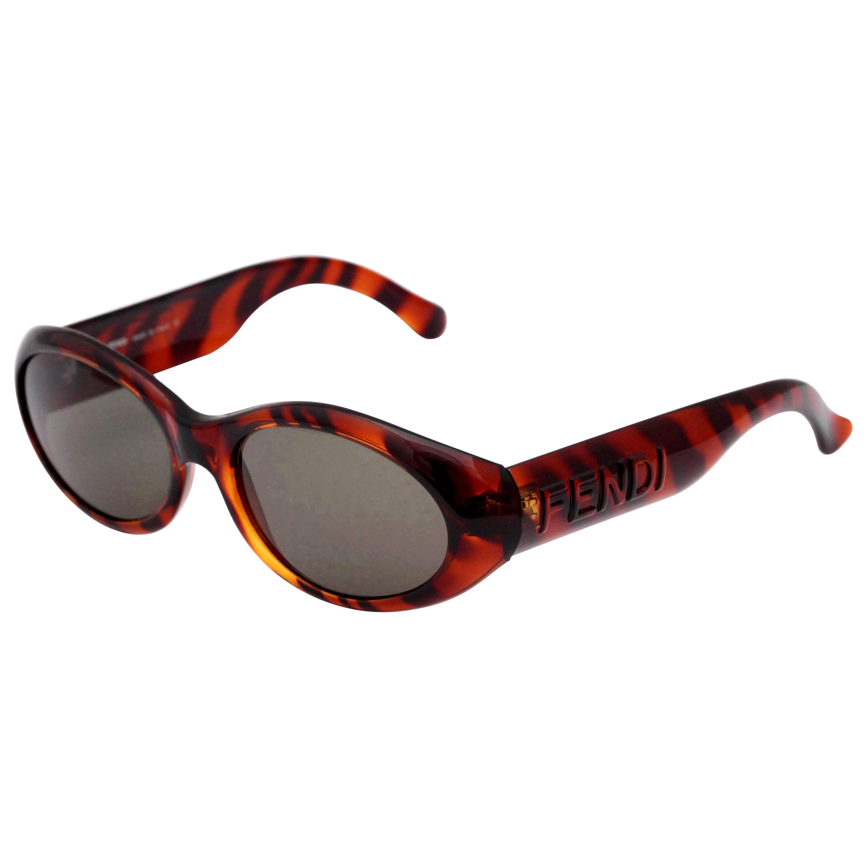Fendi Vintage Logo Sunglasses  For Sale