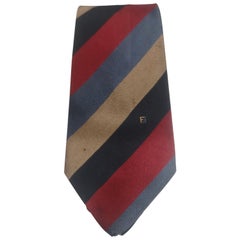 Fendi Vintage multicoloured silk tie