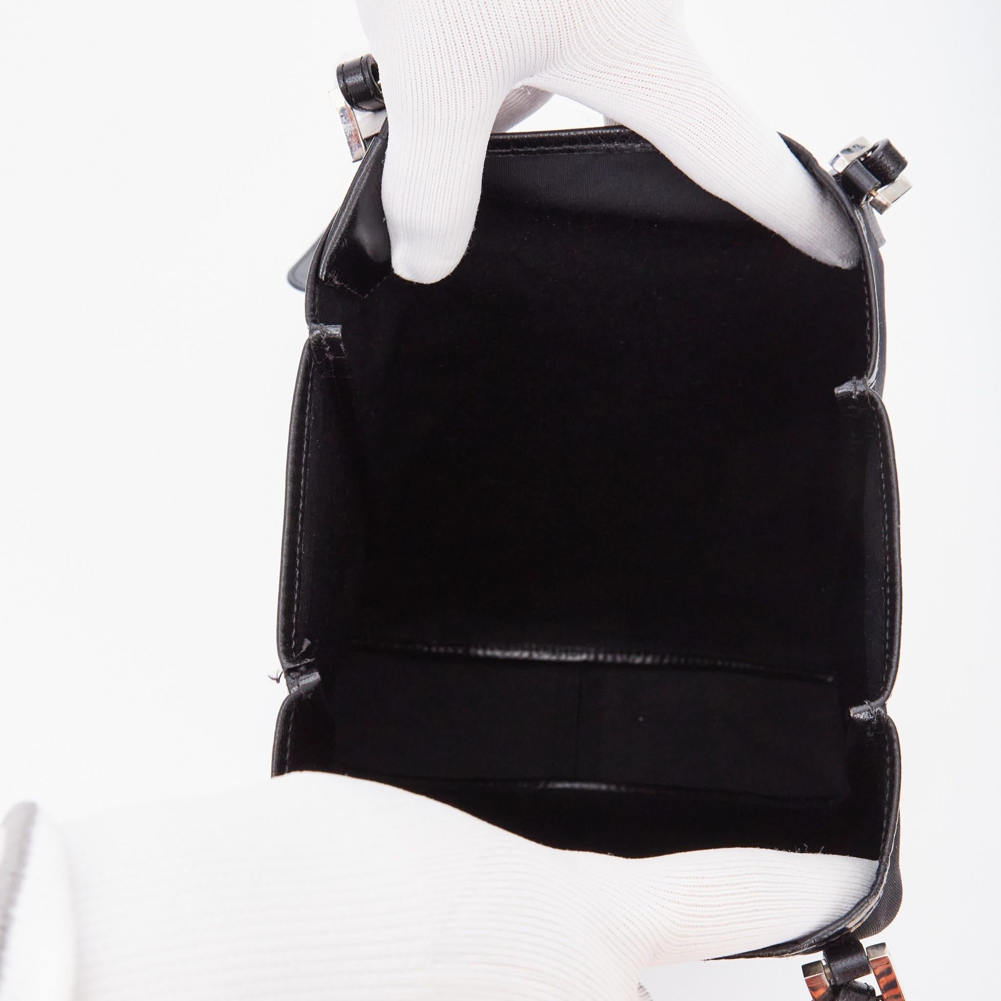 Mini bolso tote Fendi Vintage de nailon negro en venta 1