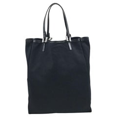 Fendi Vintage Nylon Black Mini Tote Bag