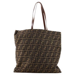 Fendi Vintage Open Tote Zucca Canvas Large Fendi Vintage Open Tote Zucca Canvas Large