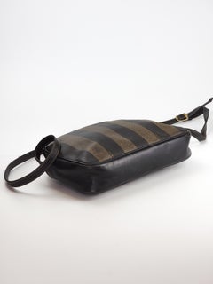 Fendi Vintage Pequin Strip Crossbody Bag