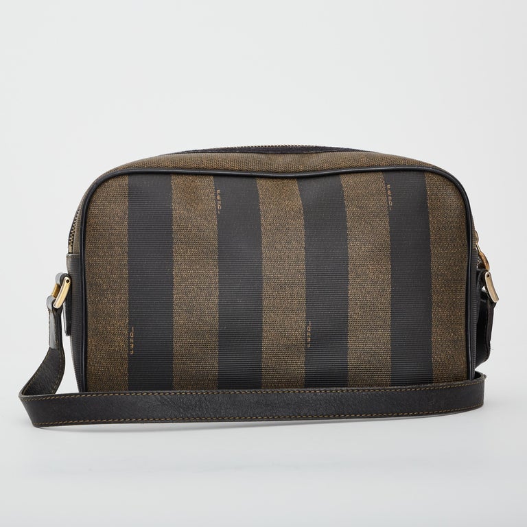 Fendi Vintage Pequin Stripe Crossbody Camera Bag at 1stDibs