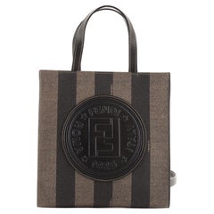 Fendi Vintage Pequin Tote Backpack Coated Canvas Small