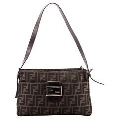 Fendi Vintage Pocket Shoulder Bag Zucca Canvas Small Fendi Vintage Pocket Shoulder Bag Zucca Canvas Small