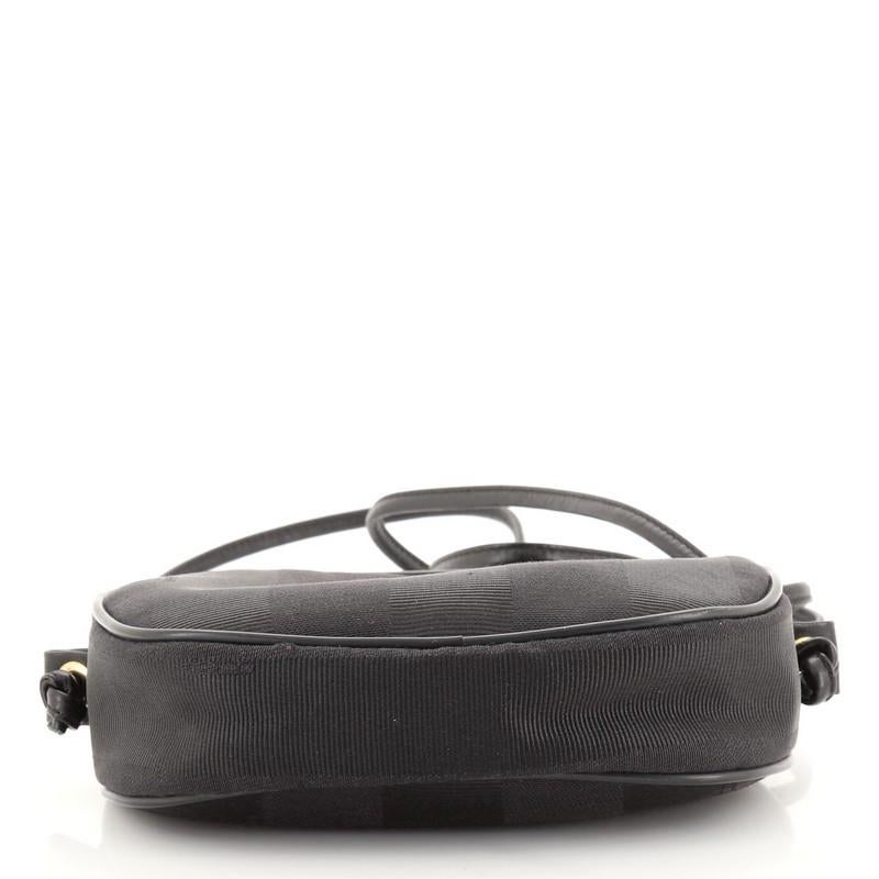 Fendi Vintage Runde Umhängetasche aus Segeltuch mit Pailletten Mini für Damen oder Herren
