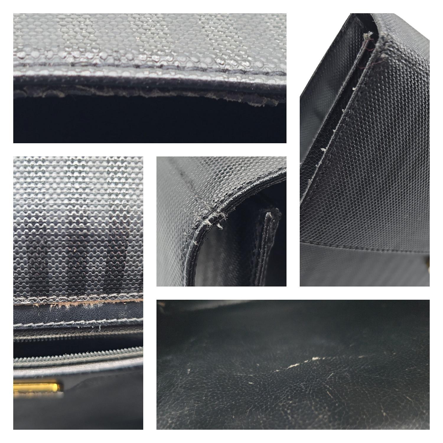 Fendi Vintage SAS Penguin Trapezförmige Henkeltasche mit Griff oben im Angebot 4