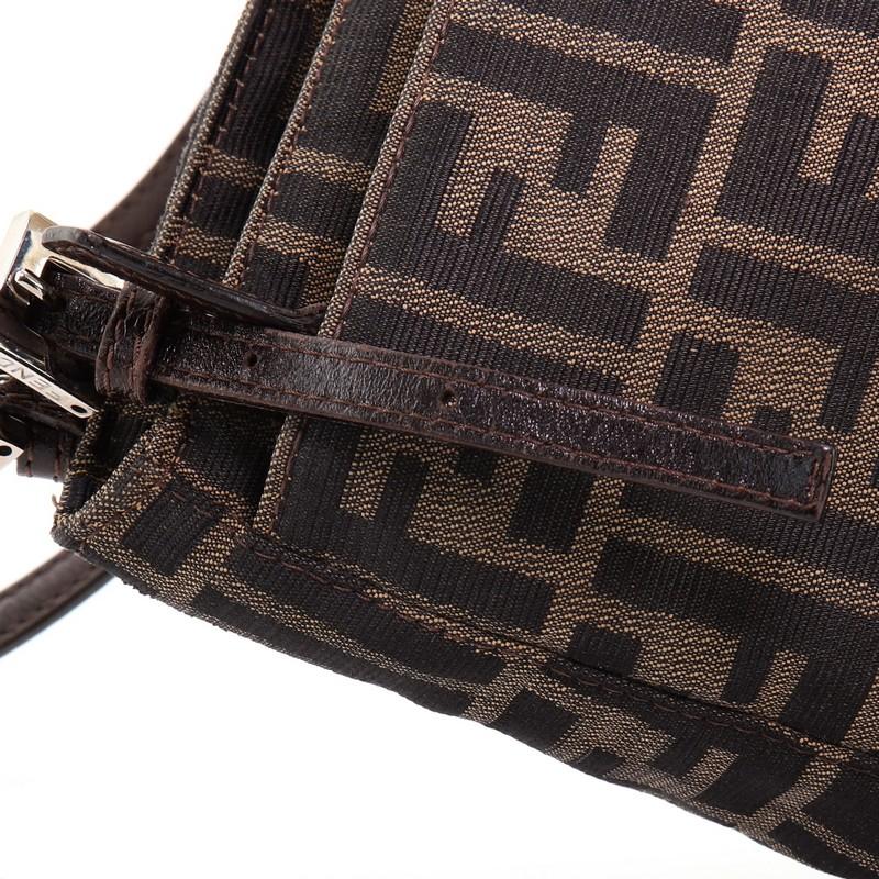 Fendi Vintage Umhängetasche Zucca aus Segeltuch Medium 3