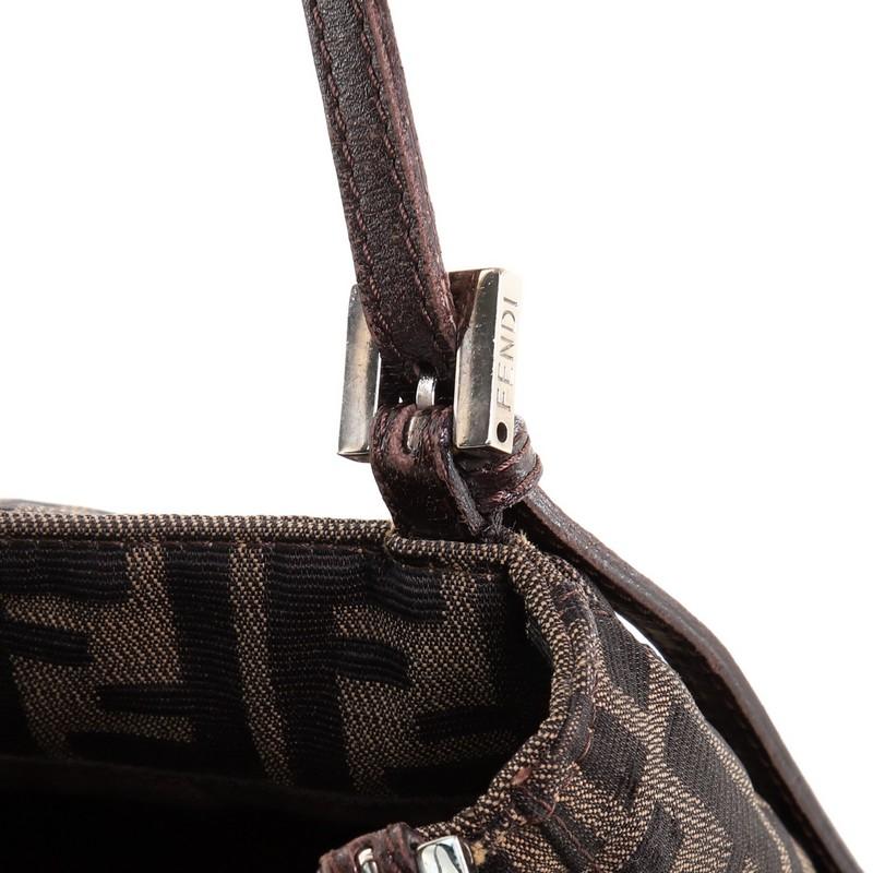 Fendi Vintage Umhängetasche Zucca aus Segeltuch Medium 4