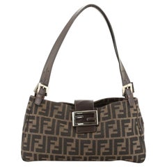 Fendi Vintage Shoulder Bag Zucca Canvas Medium