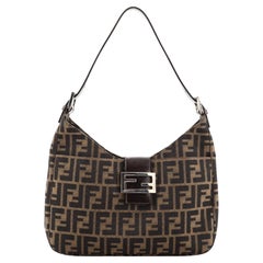 Fendi Vintage Shoulder Bag Zucca Canvas Medium Fendi Vintage Shoulder Bag Zucca Canvas Medium