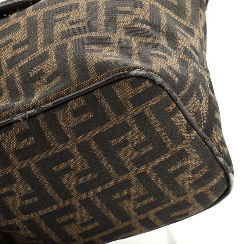 Fendi  Vintage Shoulder Bag Zucca Canvas Small In Good Condition In NY, NY