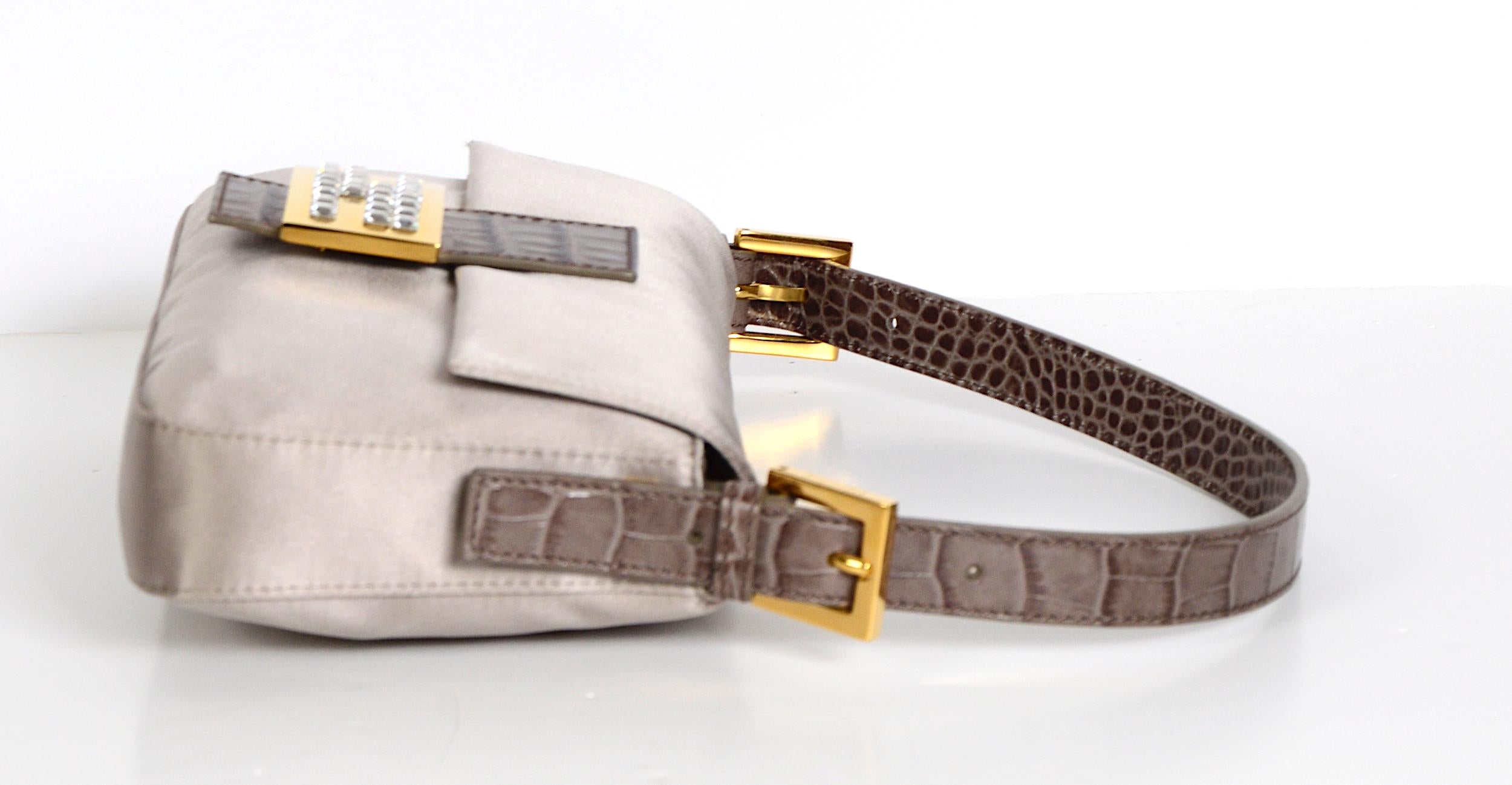 fendi embellished baguette