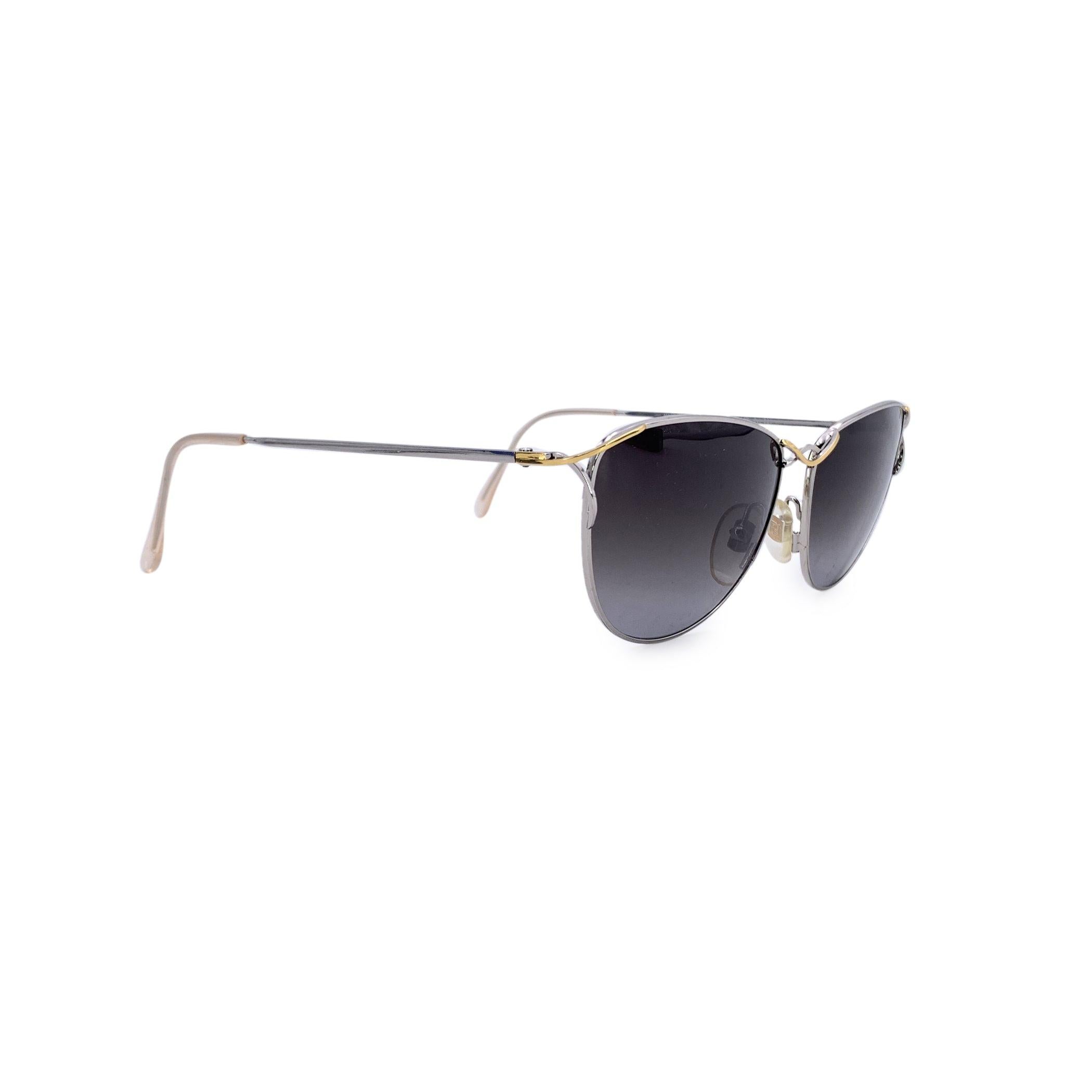 Fendi Vintage Silver Sunglasses FV 144 58/16 135mm In Excellent Condition For Sale In Rome, Rome