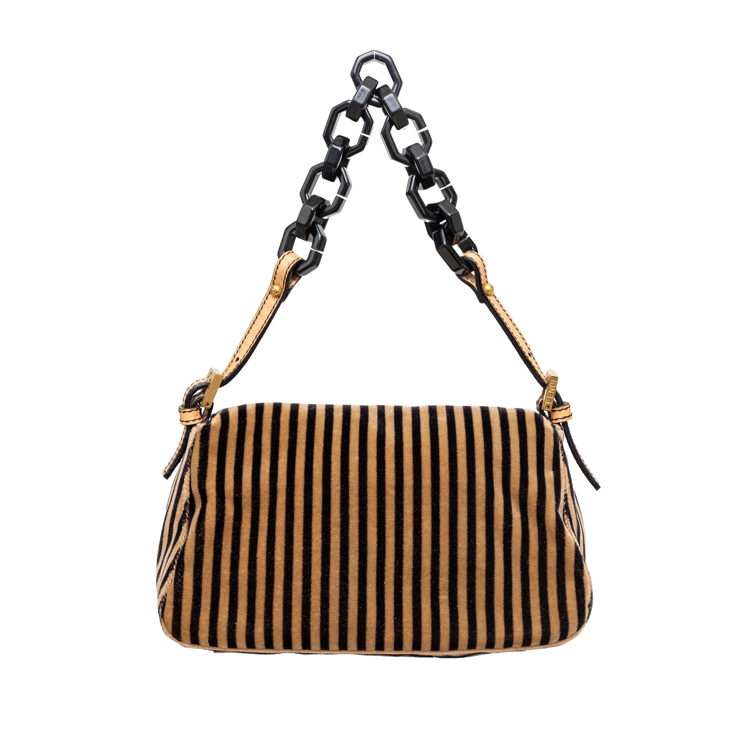 Fendi Vintage Velvet Baguette 00s For Sale at 1stDibs