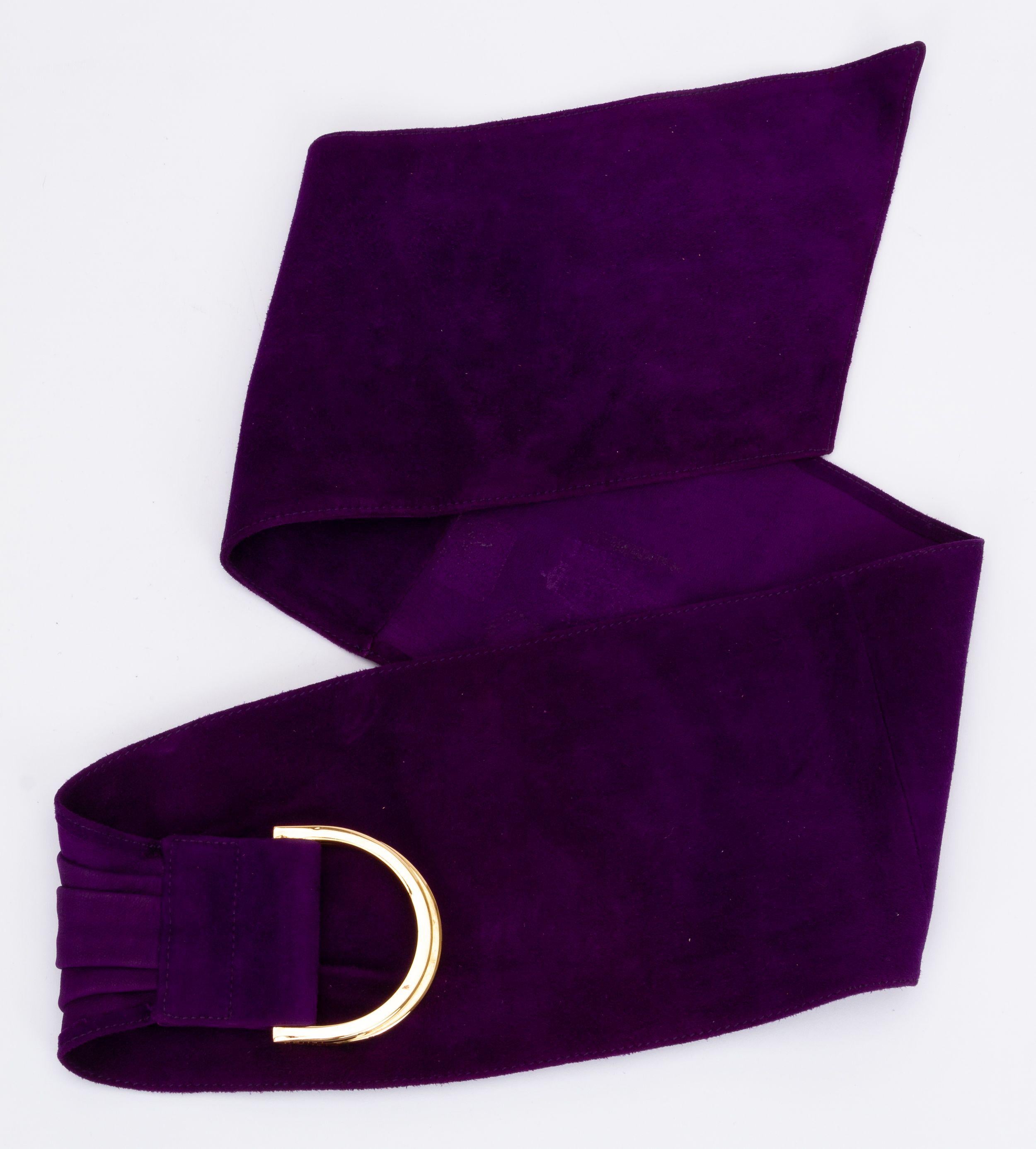 purple fendi belt
