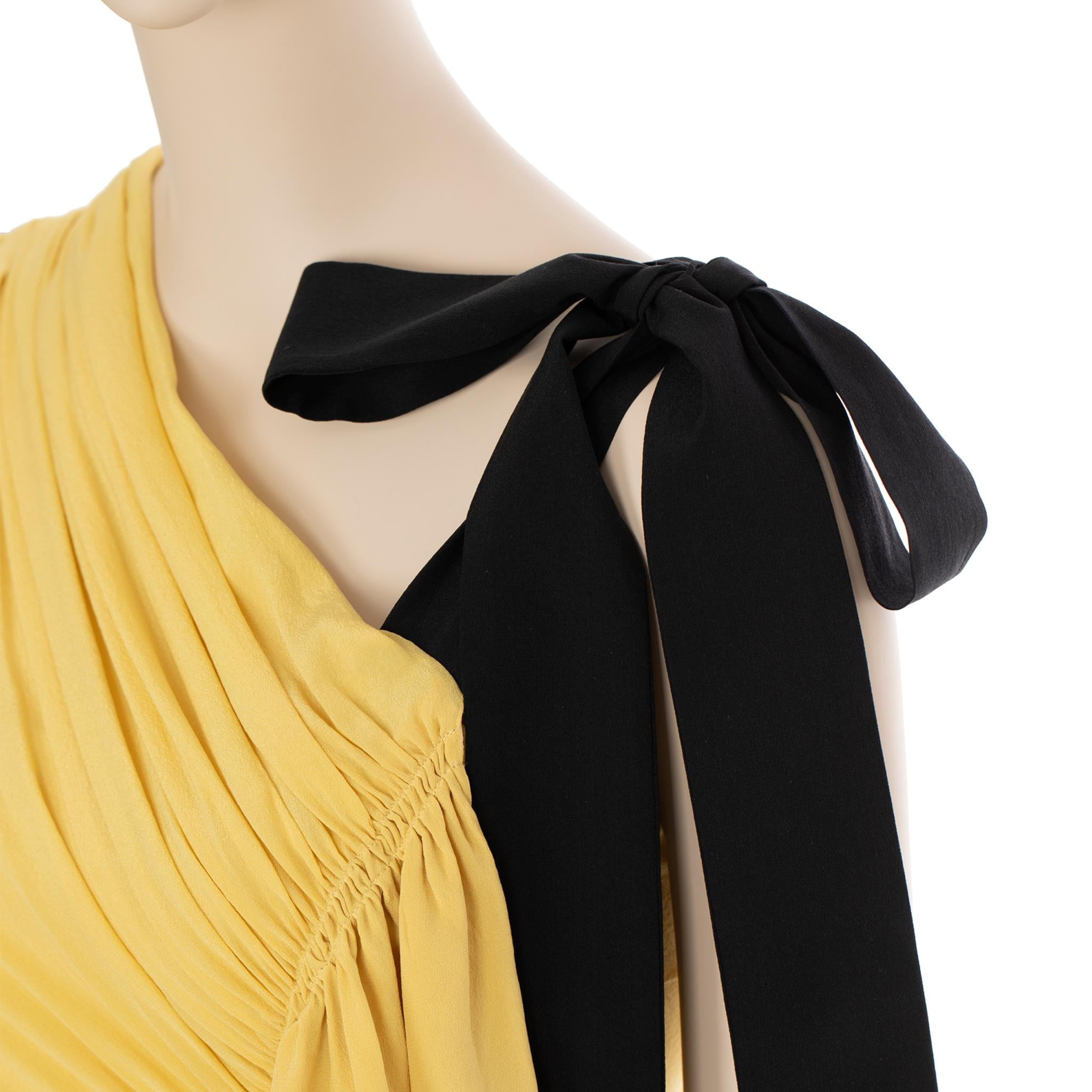 Women's Fendi Vintage Yellow & Nude Dress 38 IT For Sale