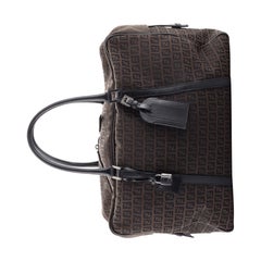 Fendi Vintage Zip Around Duffle Bag Zucchino Canvas Medium